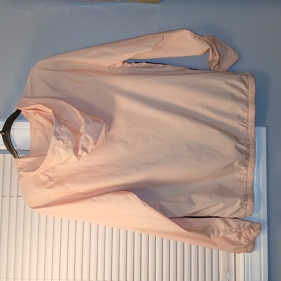 PINK Quarter Zip Anorak Windbreaker Lightwieght Hoodie Jacket Size XS / Small - Picture 4 of 4